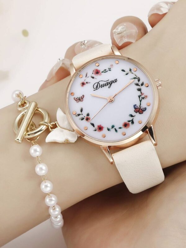 Montre Beige avec bracelet