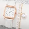 Montre Blanc Carré