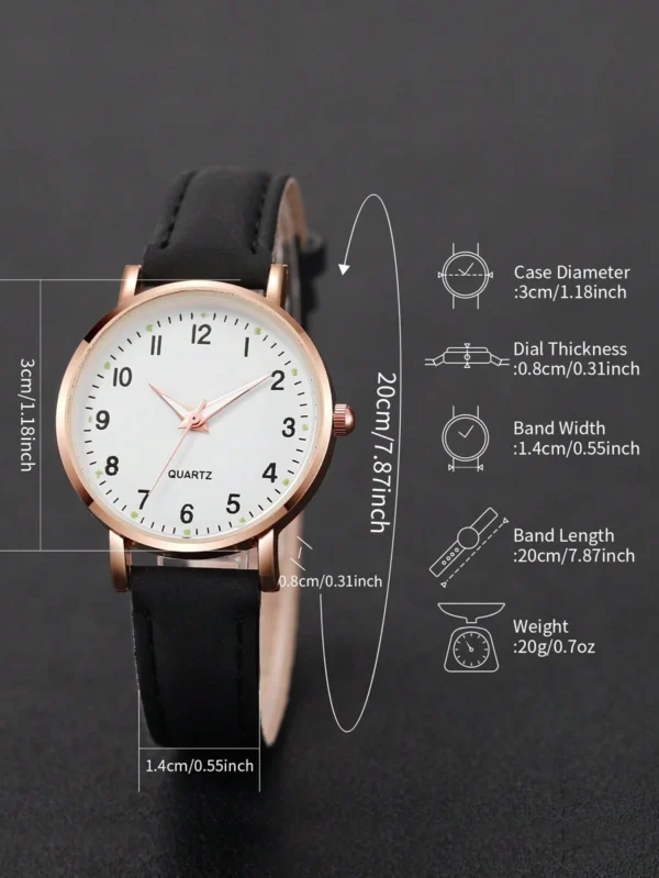 Montre Noir/Blanc