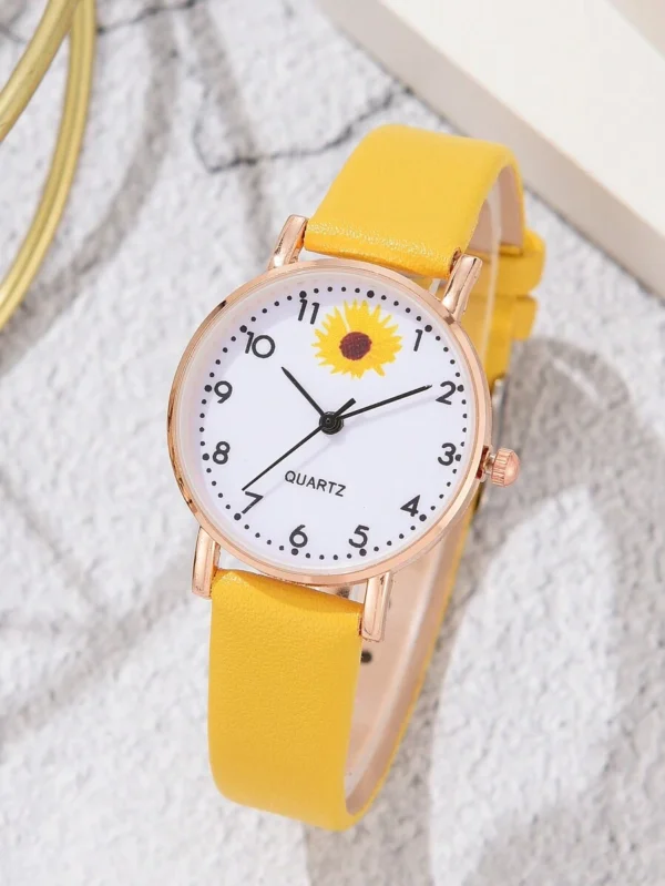 Montre Jaune Avec Bracelet