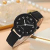 Montre Noir Avec Bracelet