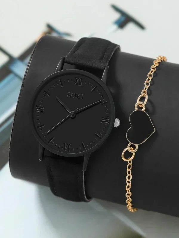 Montre noir avec bracelet