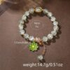 Montre Verte avec Bracelet Fleurie