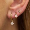 Boucles d'oreilles série 3en1