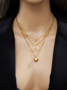 Collier en or à trois couches
