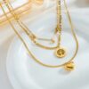 Collier en or à trois couches