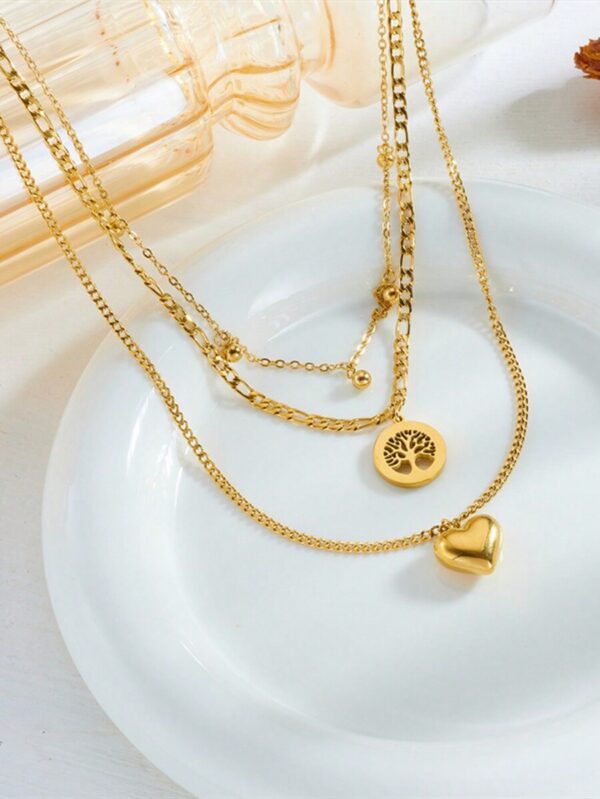 Collier en or à trois couches
