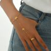 Bracelet chaîne de doigt papillon