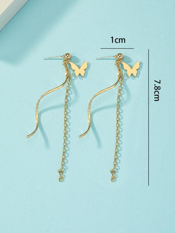 Boucles d'oreilles Papillons dorées