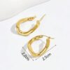 Boucles d'oreilles dorées