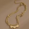 Bracelet de cheville 3 cœurs