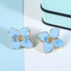 Boucles d'Oreilles Bleu ciel