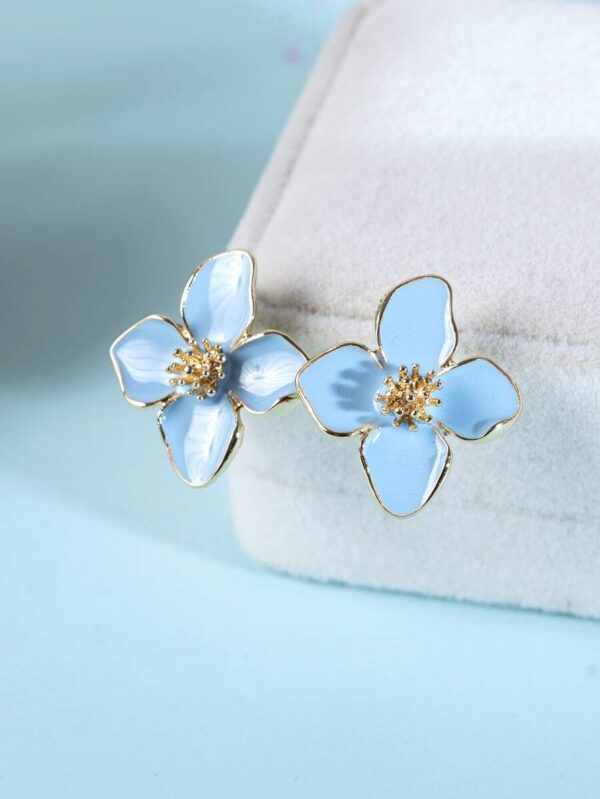 Boucles d'Oreilles Bleu ciel