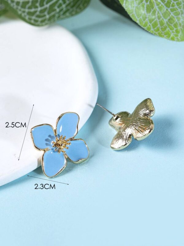Boucles d'Oreilles Bleu ciel