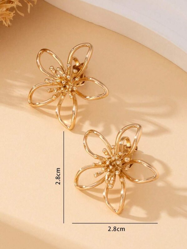 Boucles d'Oreilles Fleur Dorée