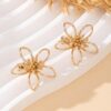 Boucles d'Oreilles Fleur Dorée