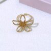Boucles d'Oreilles Fleur Dorée