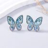 Boucle d'oreille Papillon Blue Turquoise