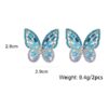 Boucle d'oreille Papillon Blue Turquoise