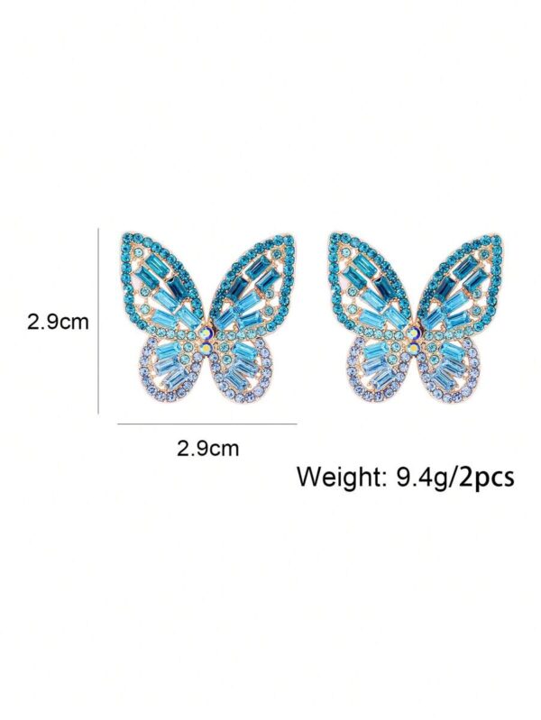 Boucle d'oreille Papillon Blue Turquoise