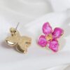 Boucle d'oreille Rose