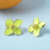 Boucle d'oreille Verte
