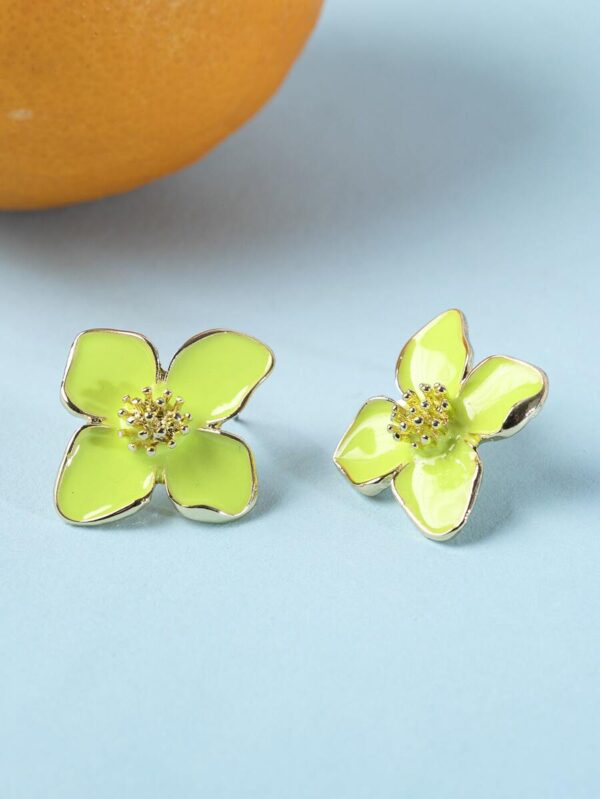 Boucle d'oreille Verte