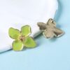 Boucle d'oreille Verte