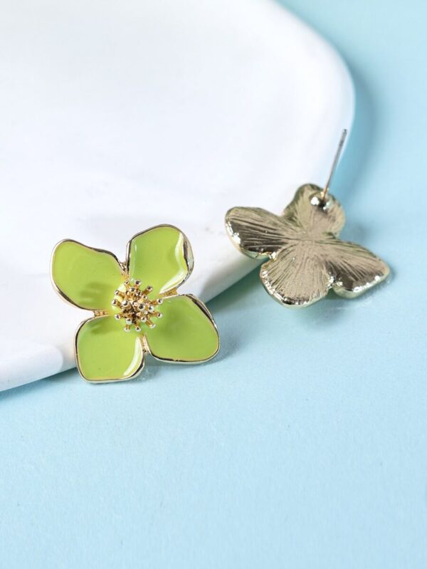 Boucle d'oreille Verte