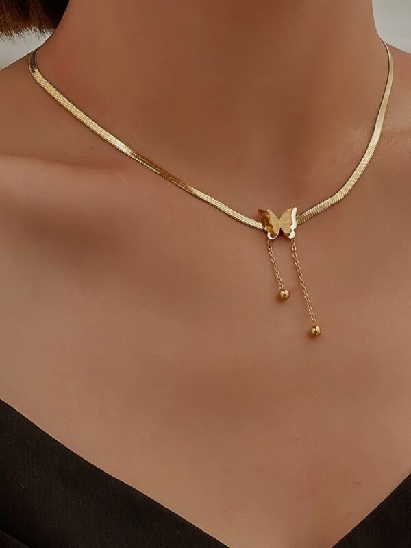 Collier Papillon Doré