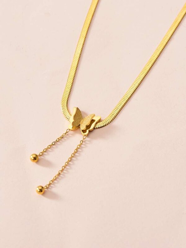 Collier Papillon Doré