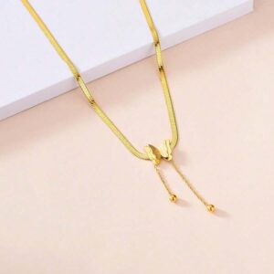 Collier Papillon Doré