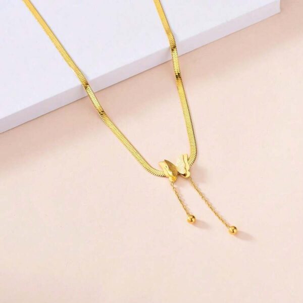 Collier Papillon Doré