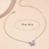 Collier papillon en cristal