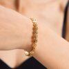 Parure de bijoux en or fleurie